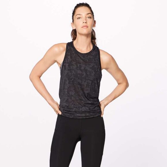 Lululemon Men's Miles Ahead Tank - Black - Picture 1 of 8